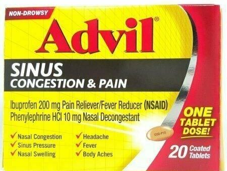 Advil Sinus Congestion & Pain, Coated Tablets 20 each Discount