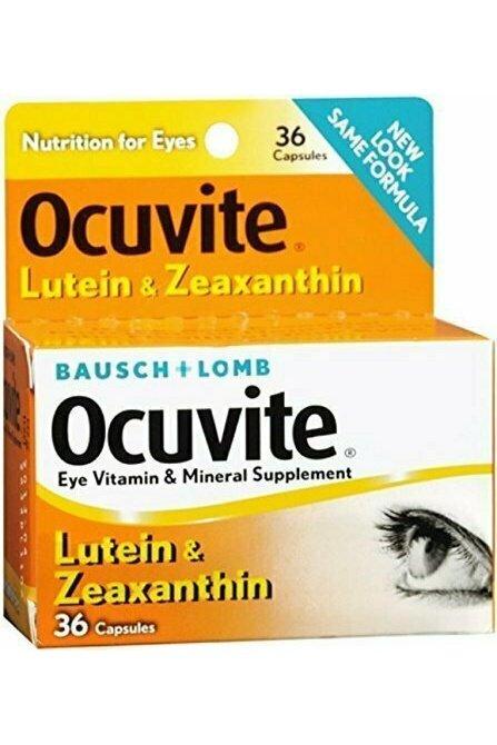 Bausch + Lomb Ocuvite Lutein Capsules, 36 Count Bottle Fashion