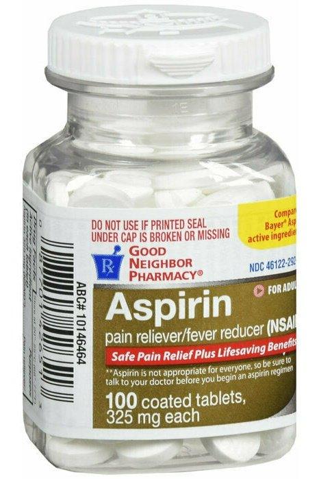 GNP ASPIRIN THIN COAT 325MG 100CT on Sale