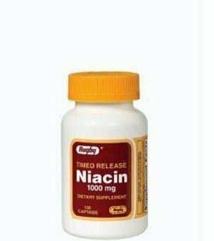 RUGBY NIACIN TR 1000MG CAPTAB NIACIN-1000 MG off white 100 TABLETS For Cheap