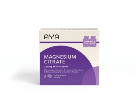 AYA Magnesium Citrate Twin Pack 120 Tablets Sale