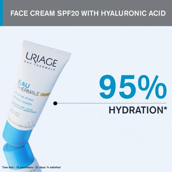 Uriage Moisturising Light Water Cream With Spf20 40ml For Sale