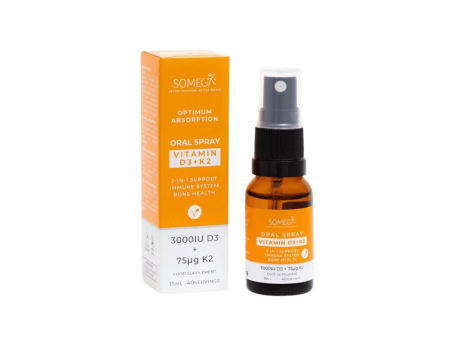 Somega Vitamin D+K Spray 15ml Hot on Sale