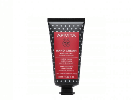 Apivita Moisturising Light Hand Cream - Jasmine & Propolis 50ml on Sale