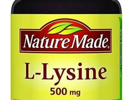 Nature Made L-Lysine 500 mg Tablets (Amino Acid) 100 Ct For Discount