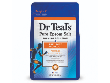 Dr Teals Pre & Post Workout Epsom Salt  1.36kg Supply