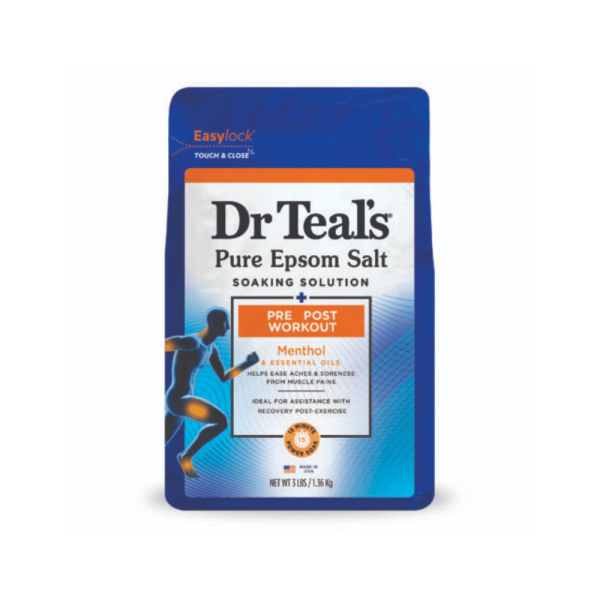 Dr Teals Pre & Post Workout Epsom Salt  1.36kg Supply