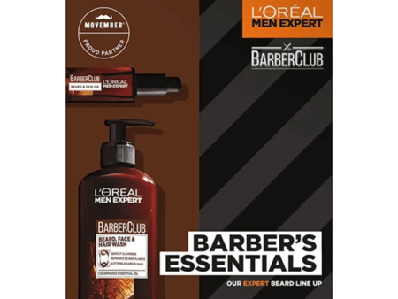 L Oreal Men Expert Barber Club Essentials Gift Set on Sale