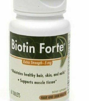 PhytoPharmica Biotin Forte, 5mg, Tablets, 60 ea Online Hot Sale