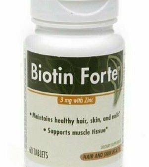 PhytoPharmica Biotin Forte, 3mg with Zinc, Tablets, 60 ea Online now