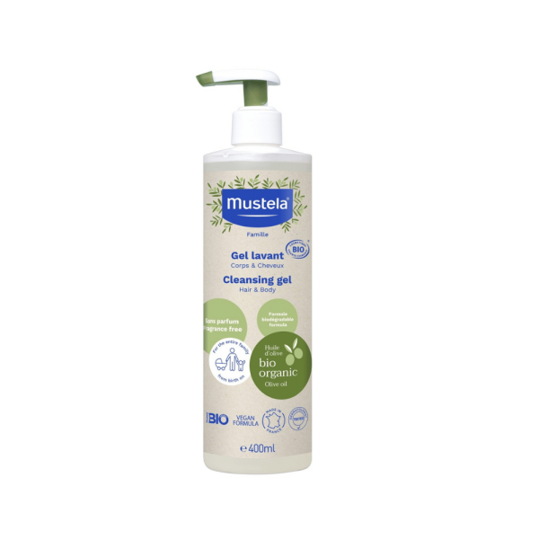 Mustela Organic Cleansing Gel 400ml For Sale