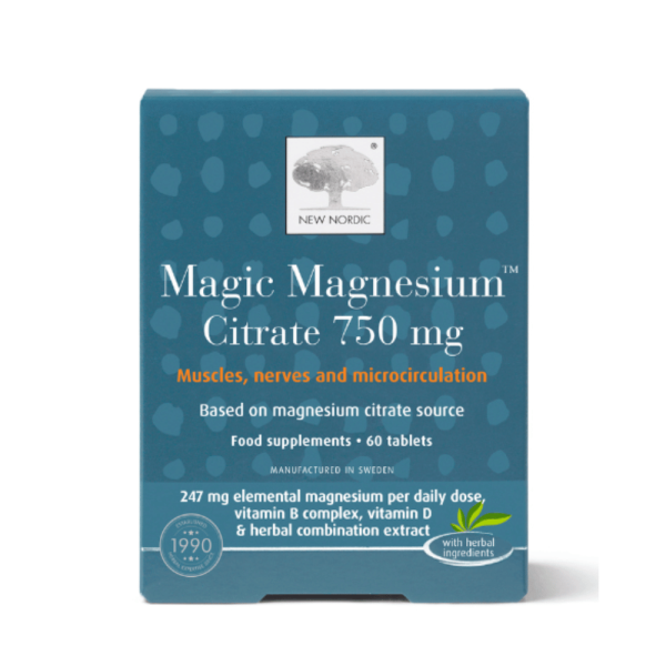 New Nordic Magic Magnesium Citrate 750mg   60 tablets For Cheap