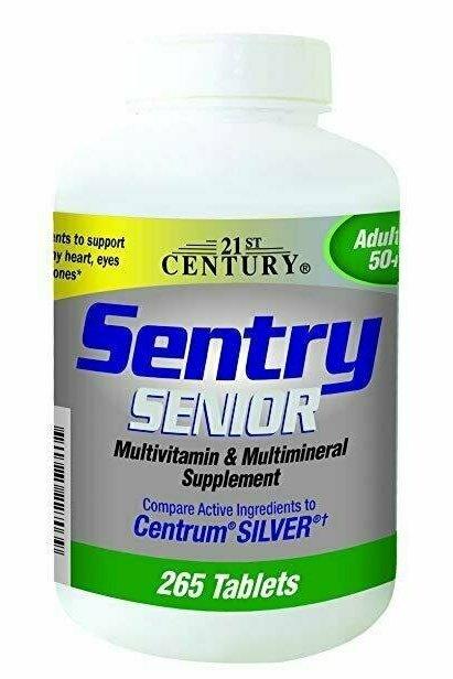 21st Century Sentry Senior Tablets, 265 Count Supply