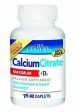 21st Century Calcium Citrate Plus D Maximum Caplets, 75 Count on Sale