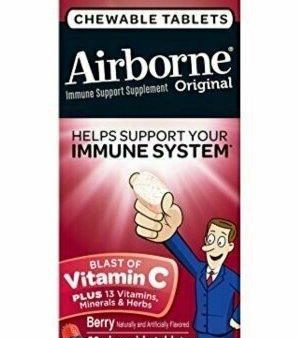 Airborne Chewable Vitamin C 1000mg , Berry, 32 ct For Cheap