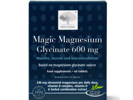 New Nordic Magic Magnesium Glycinate 600mg   60 tablets Discount