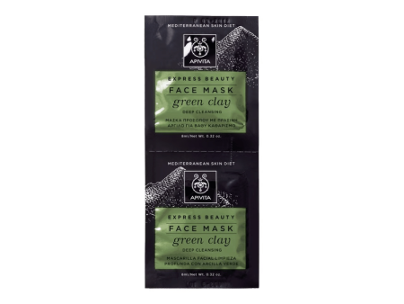 Apivita Express Face Mask Green Clay 2X8ml Online Hot Sale