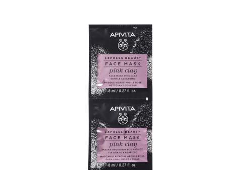 Apivita Pink Clay Gentle Cleansing Face Mask 2X8ml Hot on Sale