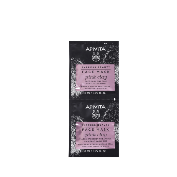 Apivita Pink Clay Gentle Cleansing Face Mask 2X8ml Hot on Sale