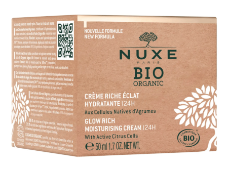 Nuxe Organic Rich Glow Moisturising Cream 50ml For Sale