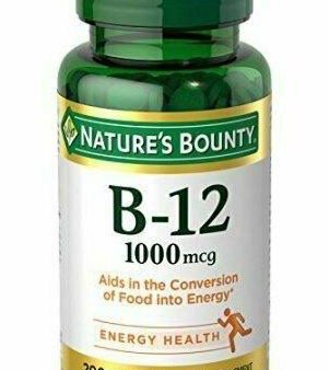 Nature s Bounty Vitamin B-12 1000 mcg, 200 Tablets Each Supply