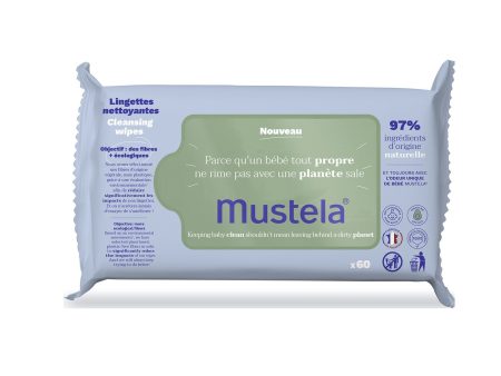 Mustela Eco-Friendly Cleansing Wipes 60 Pack Hot on Sale