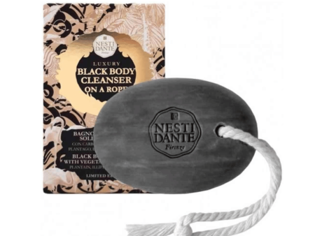 Nesti Dante Luxury Black Body Cleanser On A Rope 150g For Sale