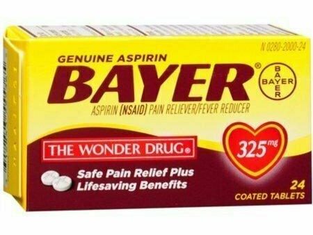 Bayer Aspirin 325 mg Tablets 24 each Online Hot Sale