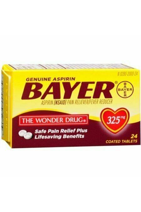 Bayer Aspirin 325 mg Tablets 24 each Online Hot Sale