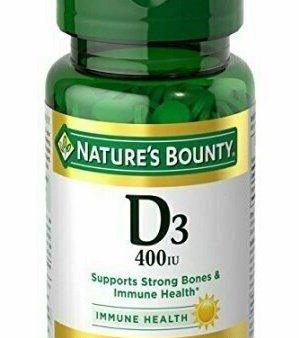 Nature s Bounty Vitamin D3 400 IU, 100 Tablets Each Supply