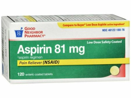 GNP ASPIRIN 81MG 120 TABS For Discount