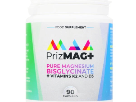 PrizMAG Magnesium Bisglycinate -Plus Vit D & K 90 caps Online Sale