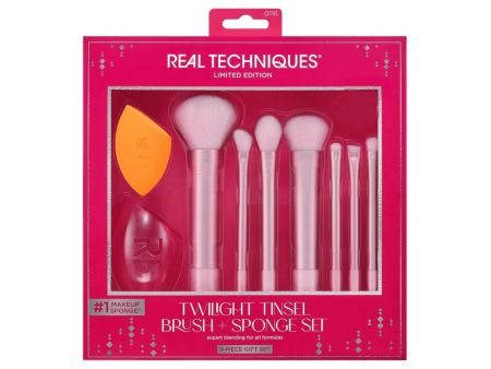 Real Techniques Twilight Tinsel Brush + Sponge Set For Sale