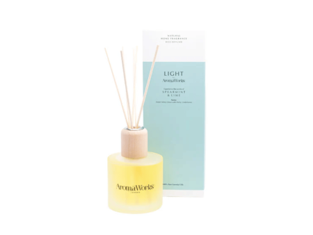 AromaWorks Light Range - Spearmint & Lime Reed Diffuser 200ml For Discount