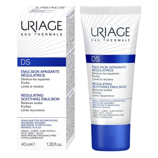 Uriage D.S. Regulating Emulsion, Irritation, Redness, Scales 40ml Fashion