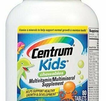 Centrum Kids Chewables 80 Count, Cherry, Orange, Fruit Punch Flavor For Discount