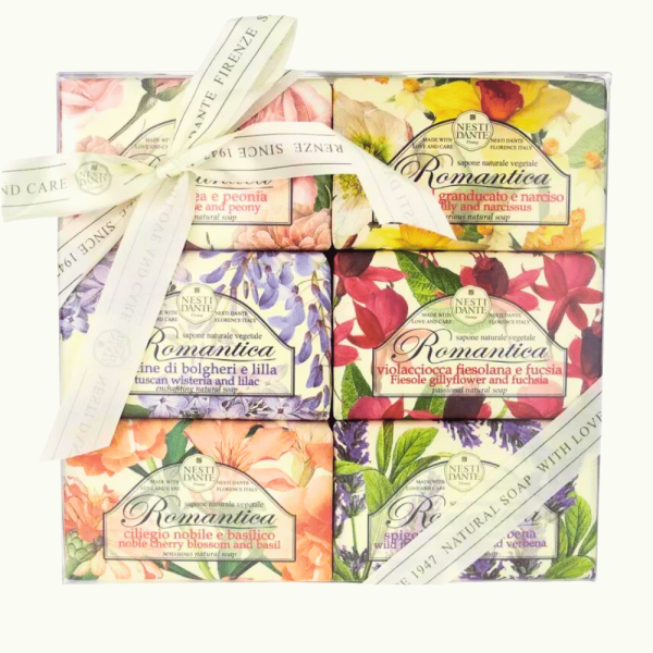 Nesti Dante Romantica Soap Assortmentset 6x150g Online now