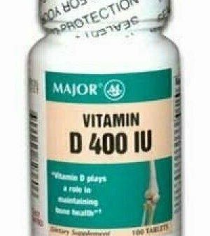 MAJOR D3 400IU TABS CHOLECALCIFEROL-400 Units White 100 TABLETS Online