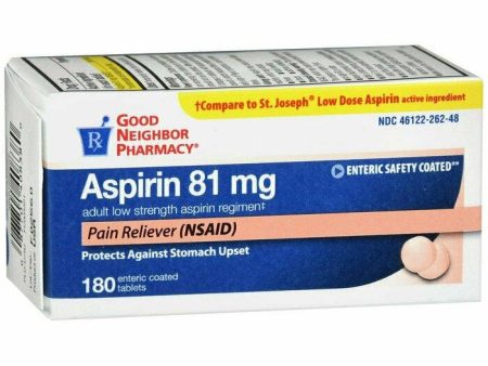 GNP ASPIRIN 81MG LD TAB 180 Hot on Sale