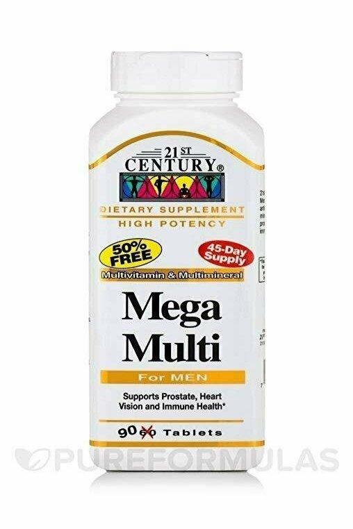 21st Century Mega Multi for Men Multivitamin Multimineral 90 Tablets Cheap