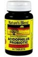 Nature s Blend Acidophilus Probiotic 60 Tablets Sale