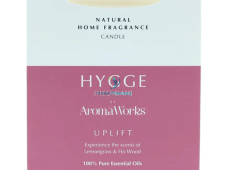 AromaWorks Hygge Candle Uplift Lemongrass and Ho wood 220gm Online Sale