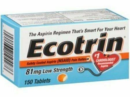 Ecotrin 81 mg Safety Coated Enteric Aspirin, Low Strength Tablets 150 each Sale