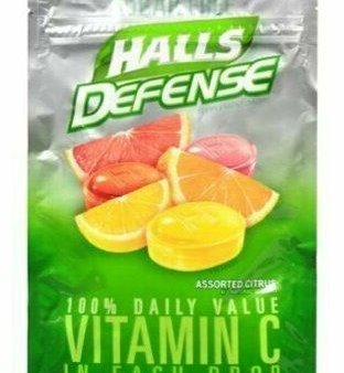 Halls Defense Vitamin C Drops Sugar Free Assorted Citrus 25 Each on Sale