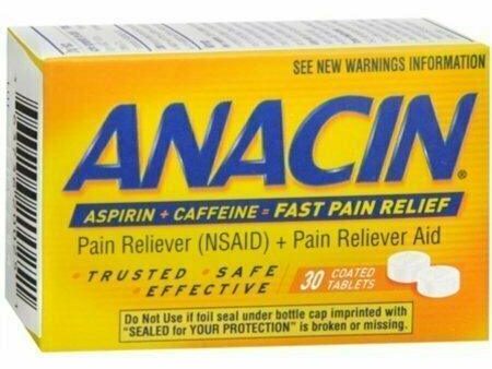 Anacin Tablets 30 each Online now