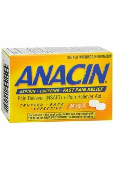 Anacin Tablets 30 each Online now