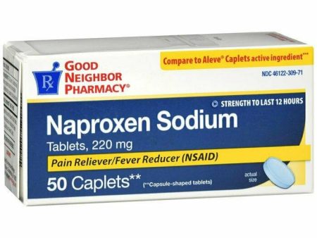 GNP NAPROXEN SODIUM 200MG CAPLET 50CT Fashion