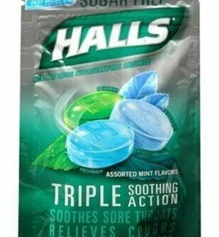 Halls Mentho-Lyptus Drops Sugar Free Assorted Mint 25 Each Hot on Sale