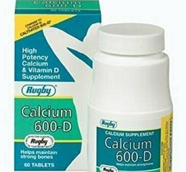 CALCIUM 600MG PLUS D CALCIUM CARBONATE-600 MG Pale pink 60 TABLETS Fashion