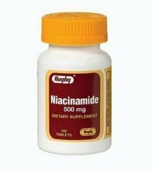 RUGBY NIACINAMIDE 500MG TAB NIACINAMIDE-500 MG white 100 TABLETS Fashion